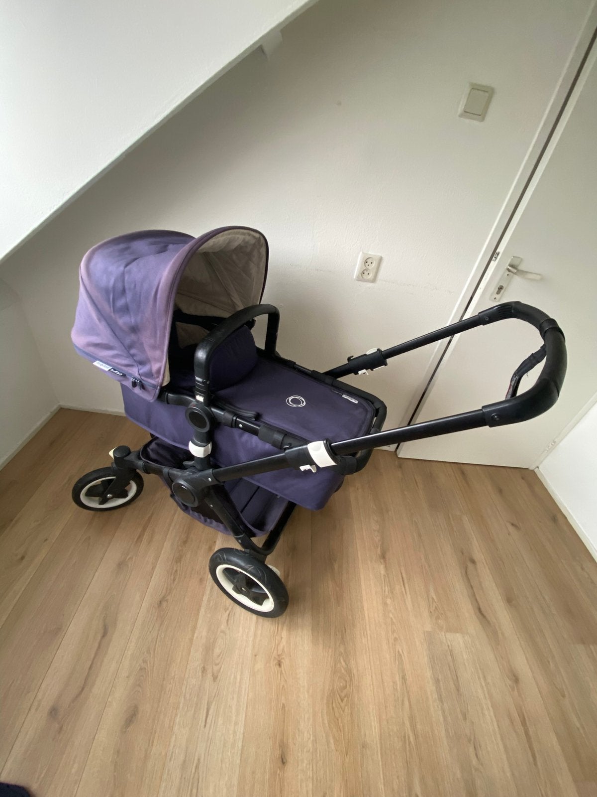 Bugaboo buffalo kinderwagen. Donkerblauw. Erg goede staat., Ophalen, Gebruikt, Bugaboo, Verstelbare duwstang