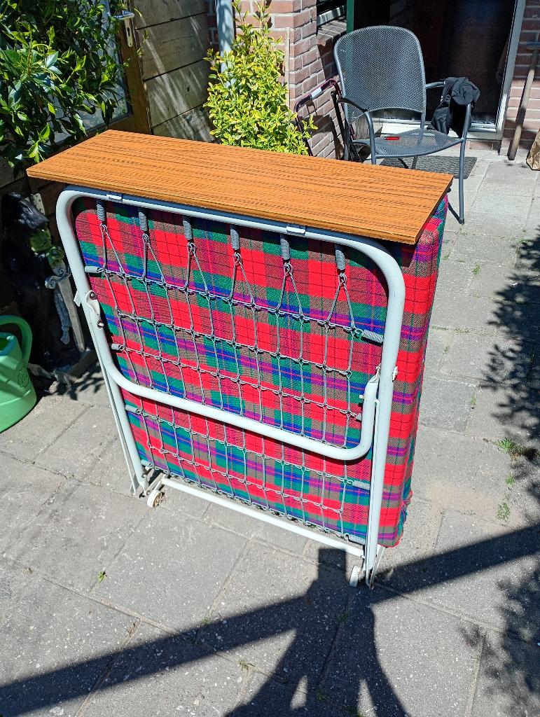 Opklapbaarbed, Ophalen, 90 cm, Eenpersoons, Zo goed als nieuw