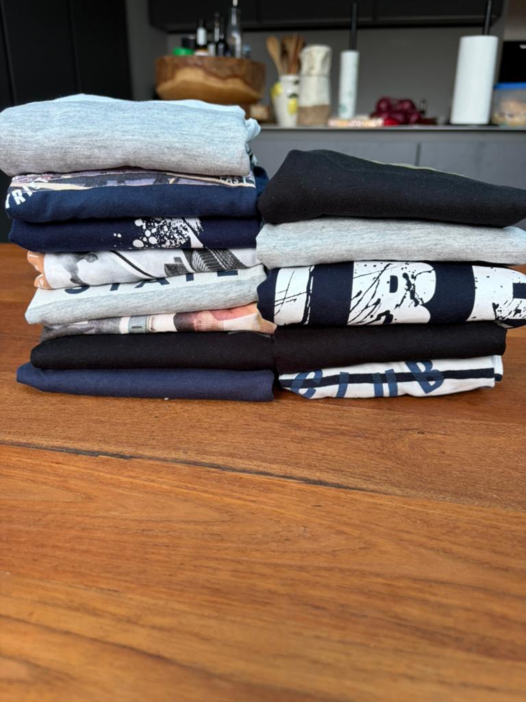 13 shirts lange mouwen (1 kort), jongens, maat 158-164, Ophalen, Gebruikt, Maat 158