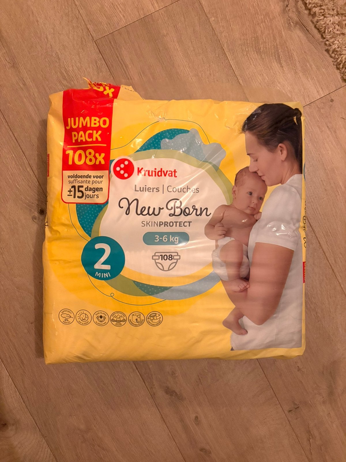 Kruidvat luiers newborn maat 2, Kinderen en Baby's, Ophalen, Zo goed als nieuw, Overige typen