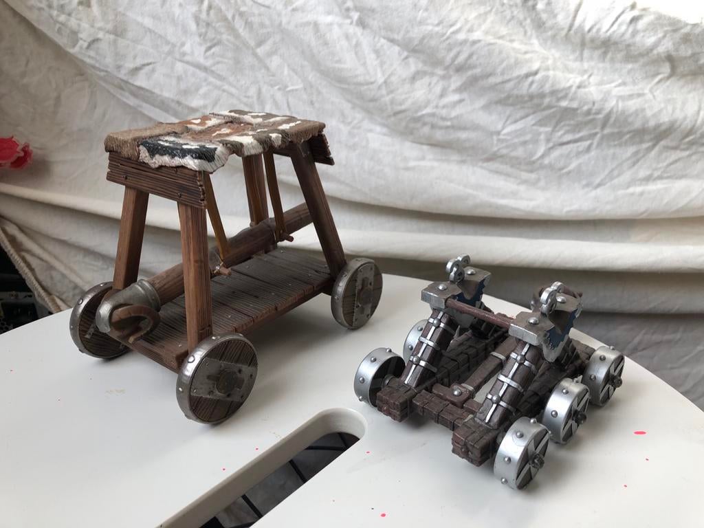 Schleich Stormram (defect) en Papo Katapult, Ophalen of Verzenden, Gebruikt