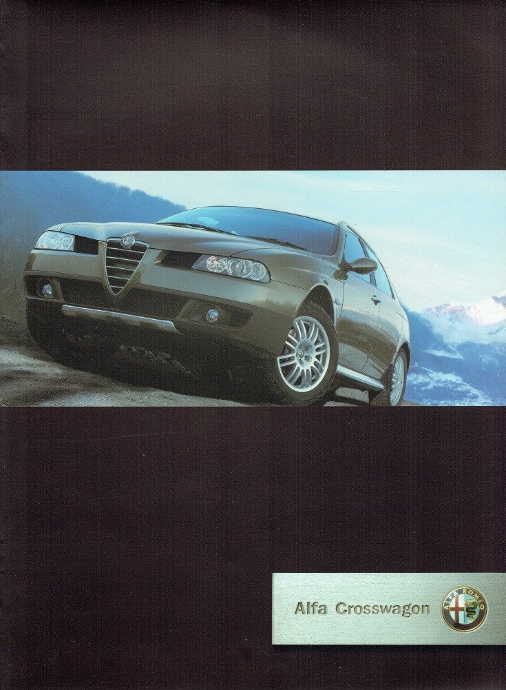 Folder Alfa Romeo (156) Crosswagon (ca.2004), Verzenden, Zo goed als nieuw, Alfa Romeo