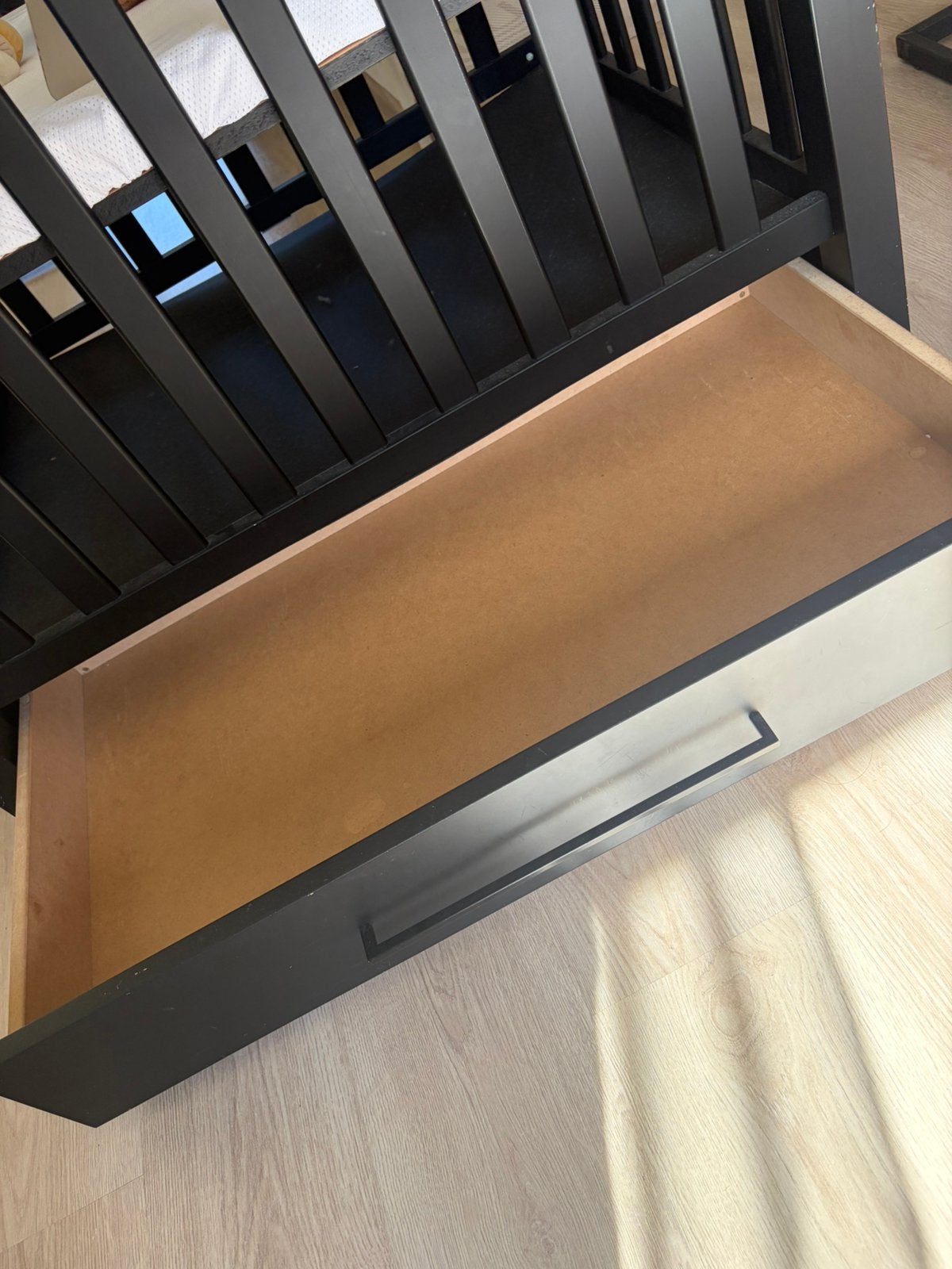 Zwarte box met lade, Kinderen en Baby's, Ophalen, Gebruikt, Rechthoekig, Lade