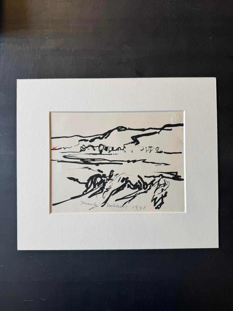 Rietpen tekening van Frank Dekkers, Antiek en Kunst, Ophalen of Verzenden