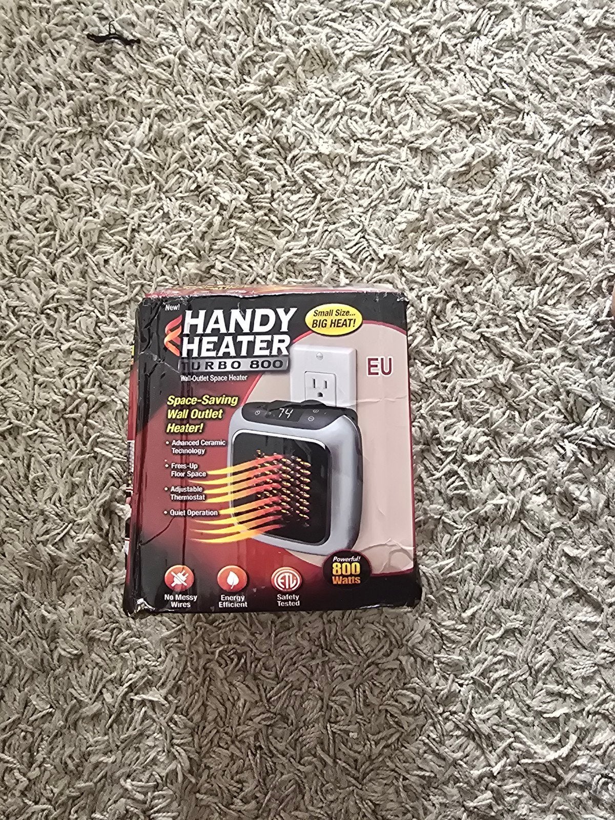 Handy Heater Turbo 800 - Compacte Wandverwarming, Doe-het-zelf en Verbouw, Verwarming en Radiatoren, Ophalen of Verzenden