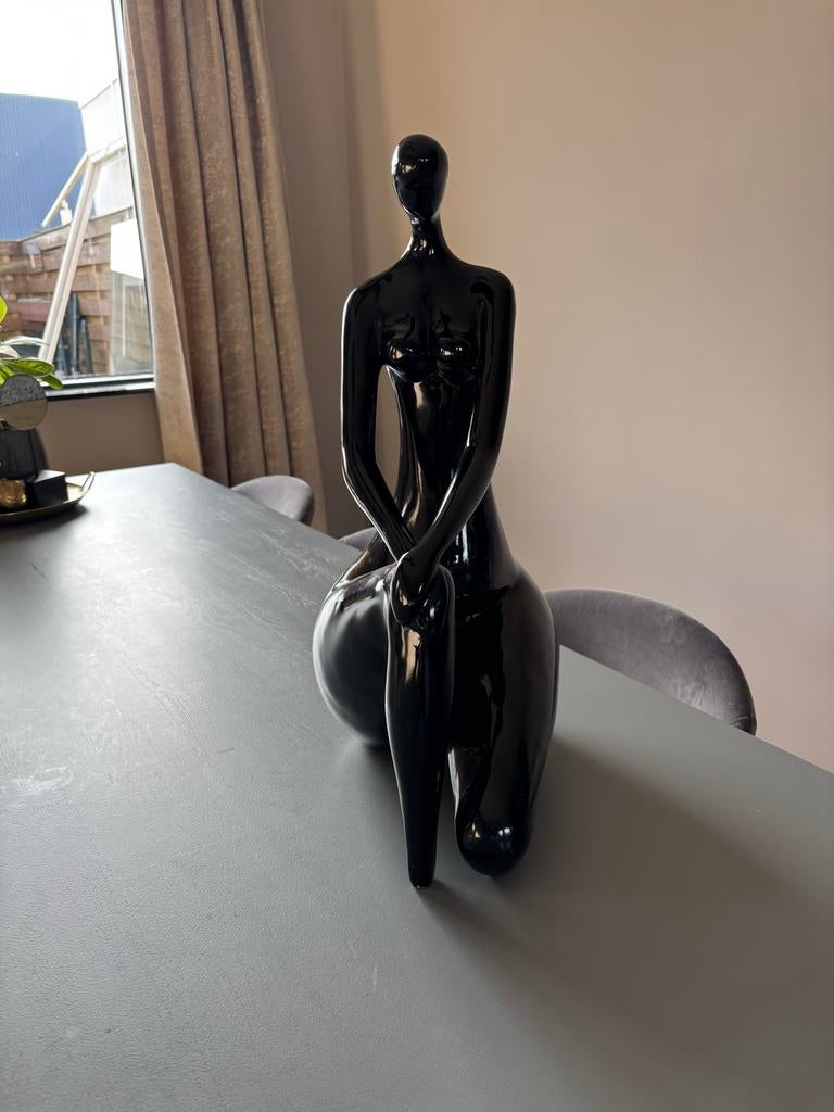 Zwart vrouwen beeld, Antiek en Kunst, Ophalen