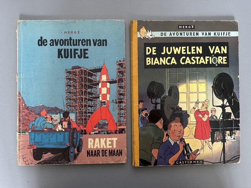 2 Kuifjes trips, Boeken, Stripboeken, Gelezen, Eén stripboek, Ophalen of Verzenden, Hergé