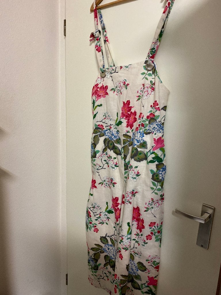 Jumpsuit ecru roze kaki S/M, Kleding | Dames, Ophalen of Verzenden, Nieuw, Maat 36 (S), Meerkleurig