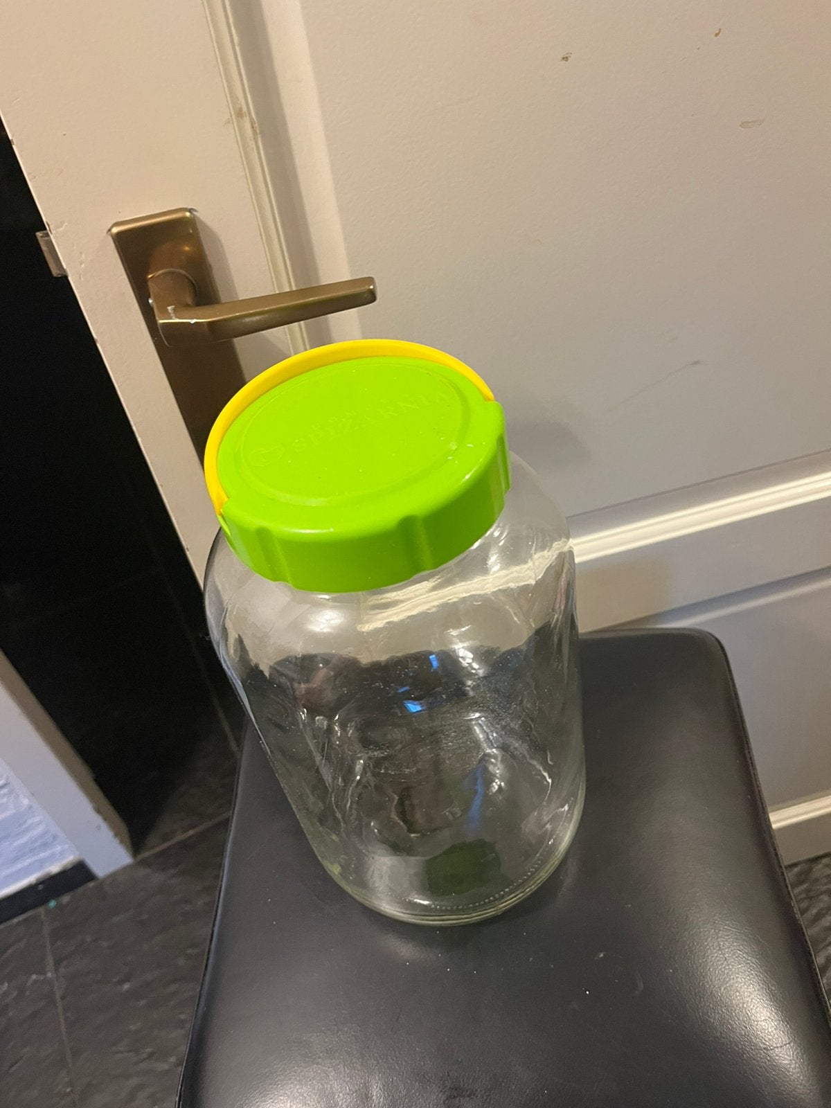 Pot, Ophalen of Verzenden, Zo goed als nieuw, Glas, Pot, Bus of Blik