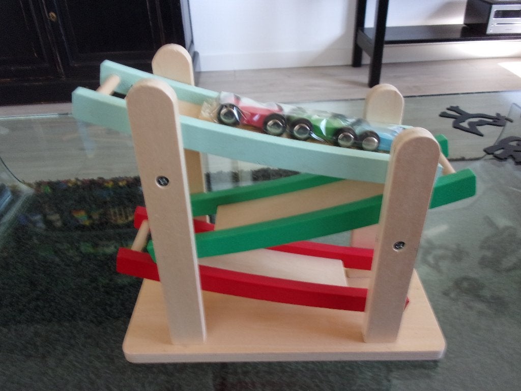 Houten AUTOBAAN, compleet, als nieuw, Ophalen of Verzenden, Zo goed als nieuw, Overige typen
