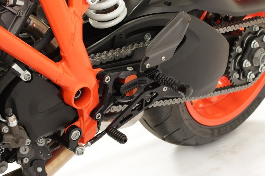 KTM 1290 superduke Gilles voetsteunset VCR38GT1290, Ophalen, Gebruikt