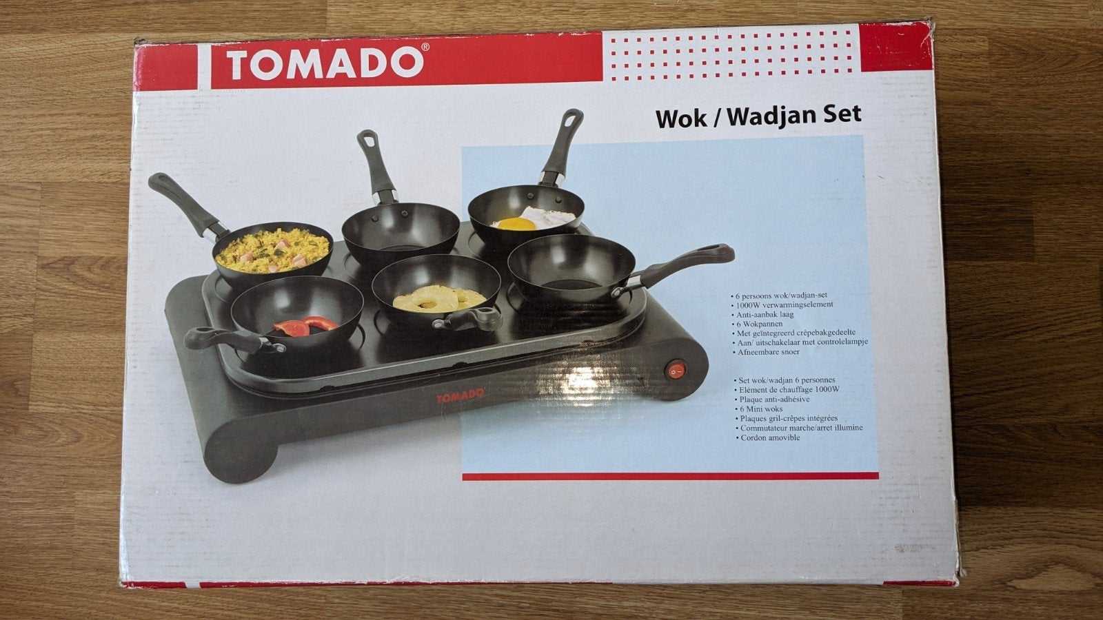 Tomado Wokset / Wadjan Set / gourmetset, Ophalen of Verzenden, Gebruikt