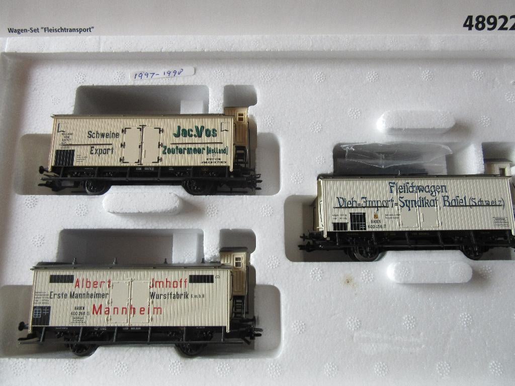 MARKLIN SET WAGONS, Wisselstroom, Wagon, Ophalen of Verzenden, Zo goed als nieuw