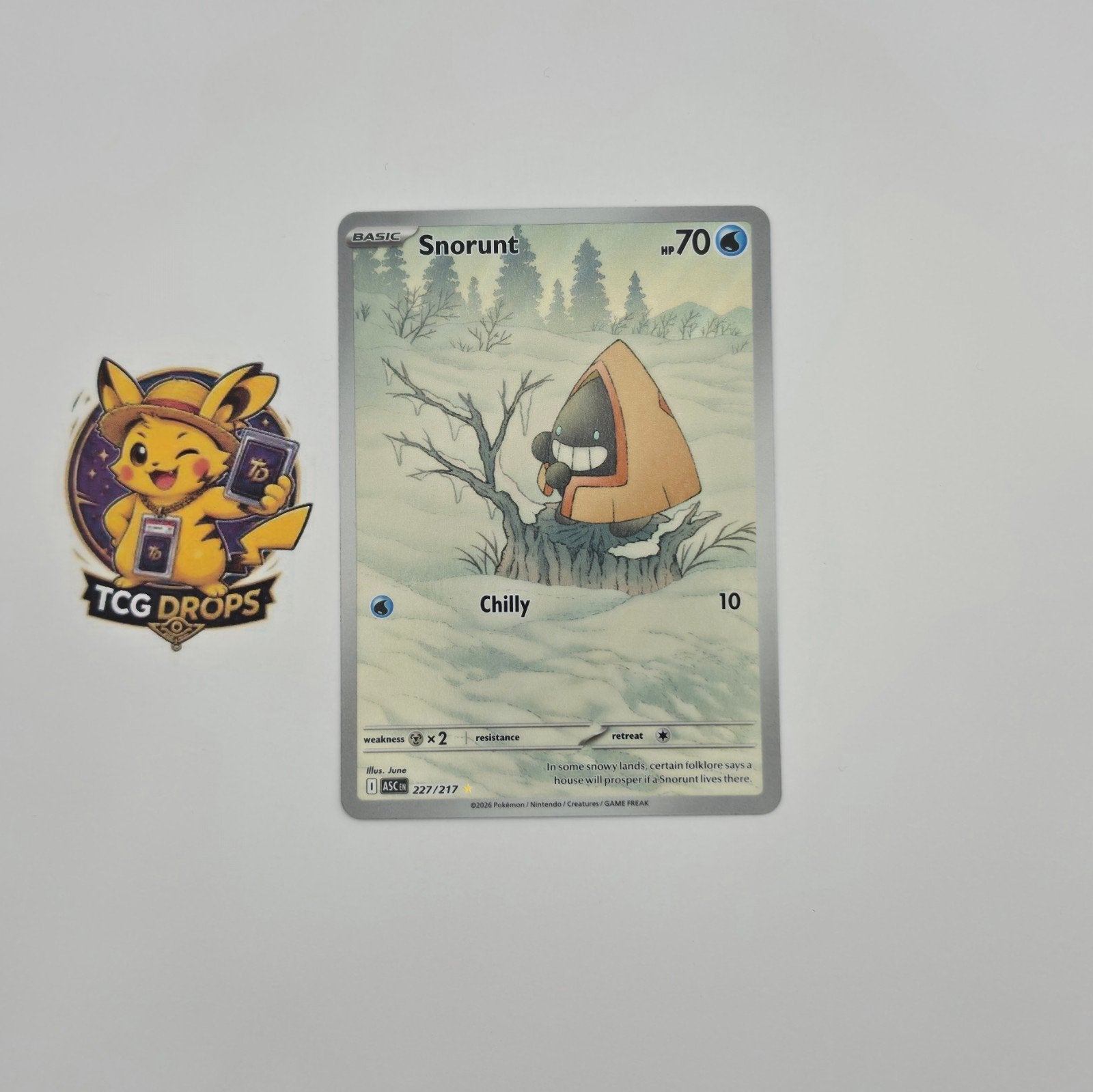Snorunt	227/217	Ascended Heroes, Hobby en Vrije tijd, Ophalen of Verzenden, Zo goed als nieuw, Losse kaart, Foil