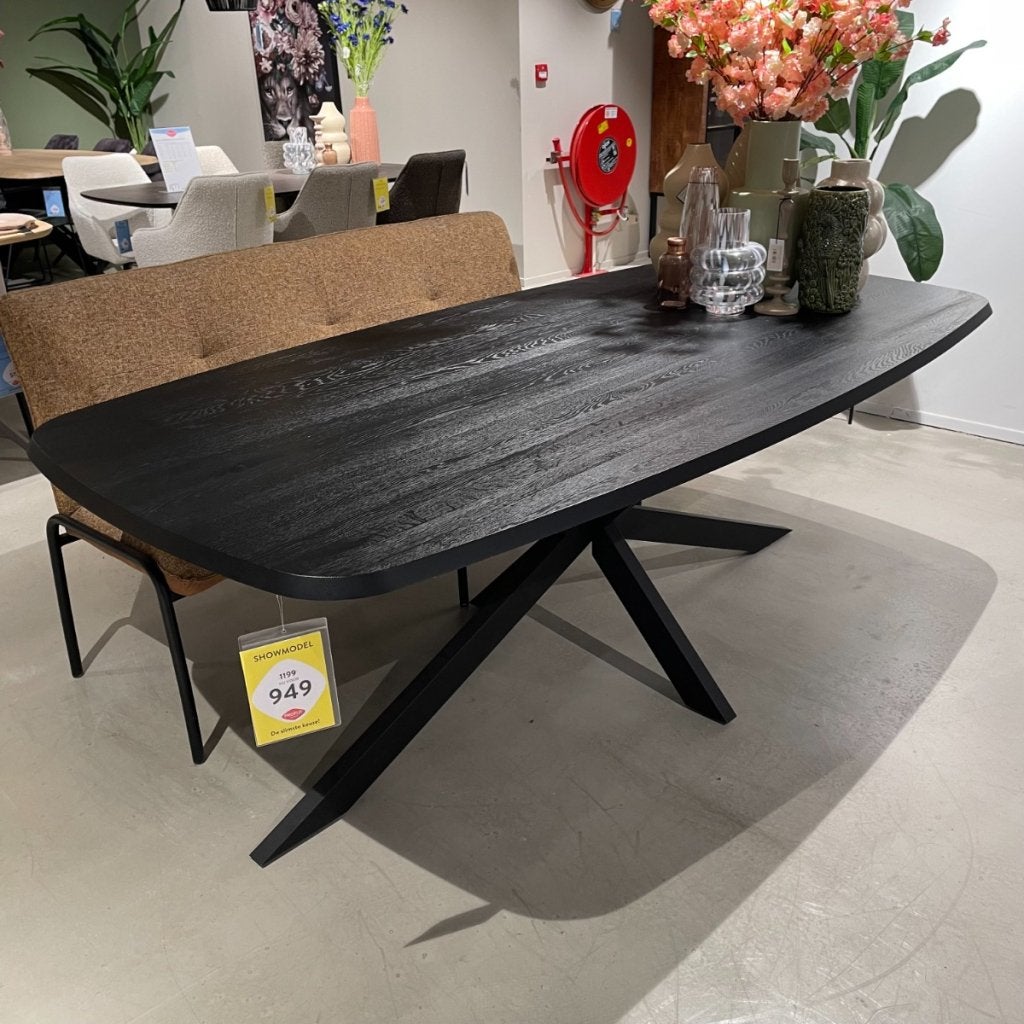 Walden Eettafel Deens Ovaal Zwart - Profijt Meubel, Huis en Inrichting, Niet ingevuld, Niet ingevuld, Niet ingevuld