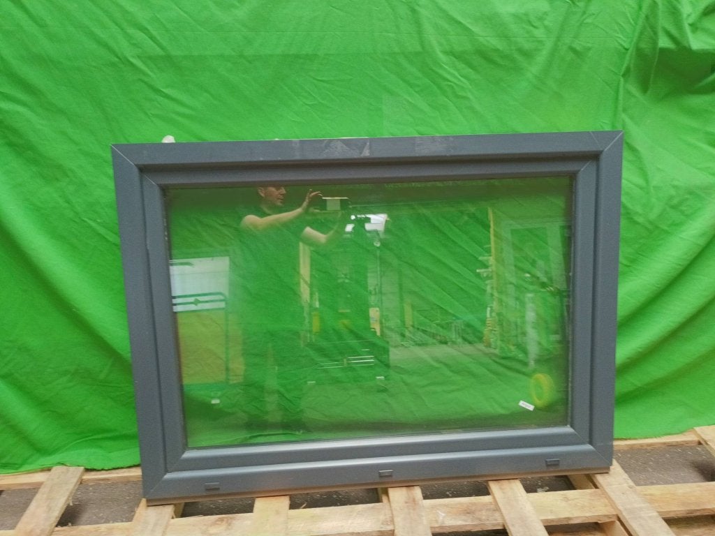Kunststof Kiep kozijn  b140 x h100 cm Antraciet -2634-, Kunststof, Raamkozijn, Niet ingevuld, Ophalen of Verzenden