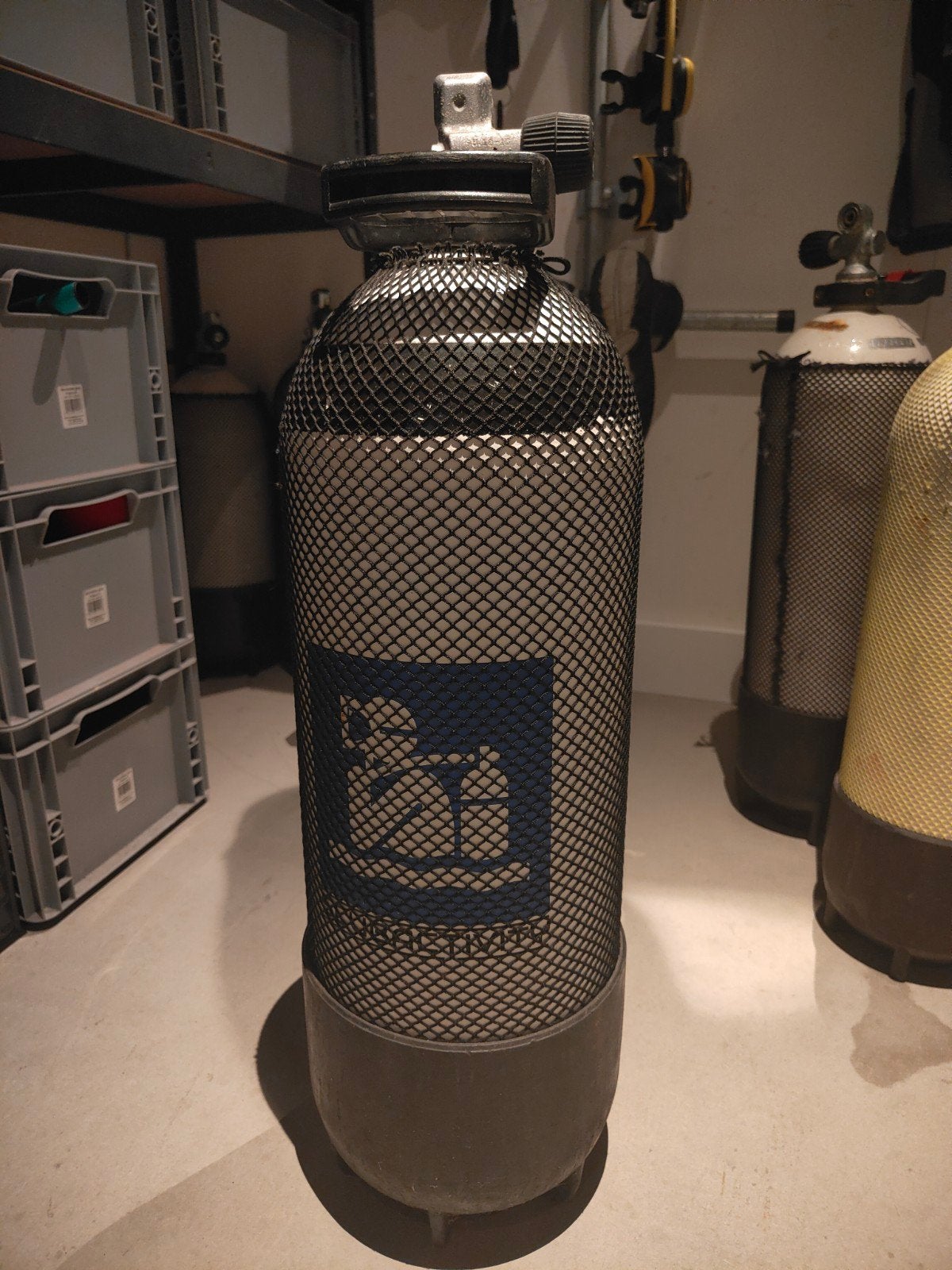 Duikfles perslucht 200 bar/15 liter, Watersport en Boten, Duiken, Ophalen, Zo goed als nieuw