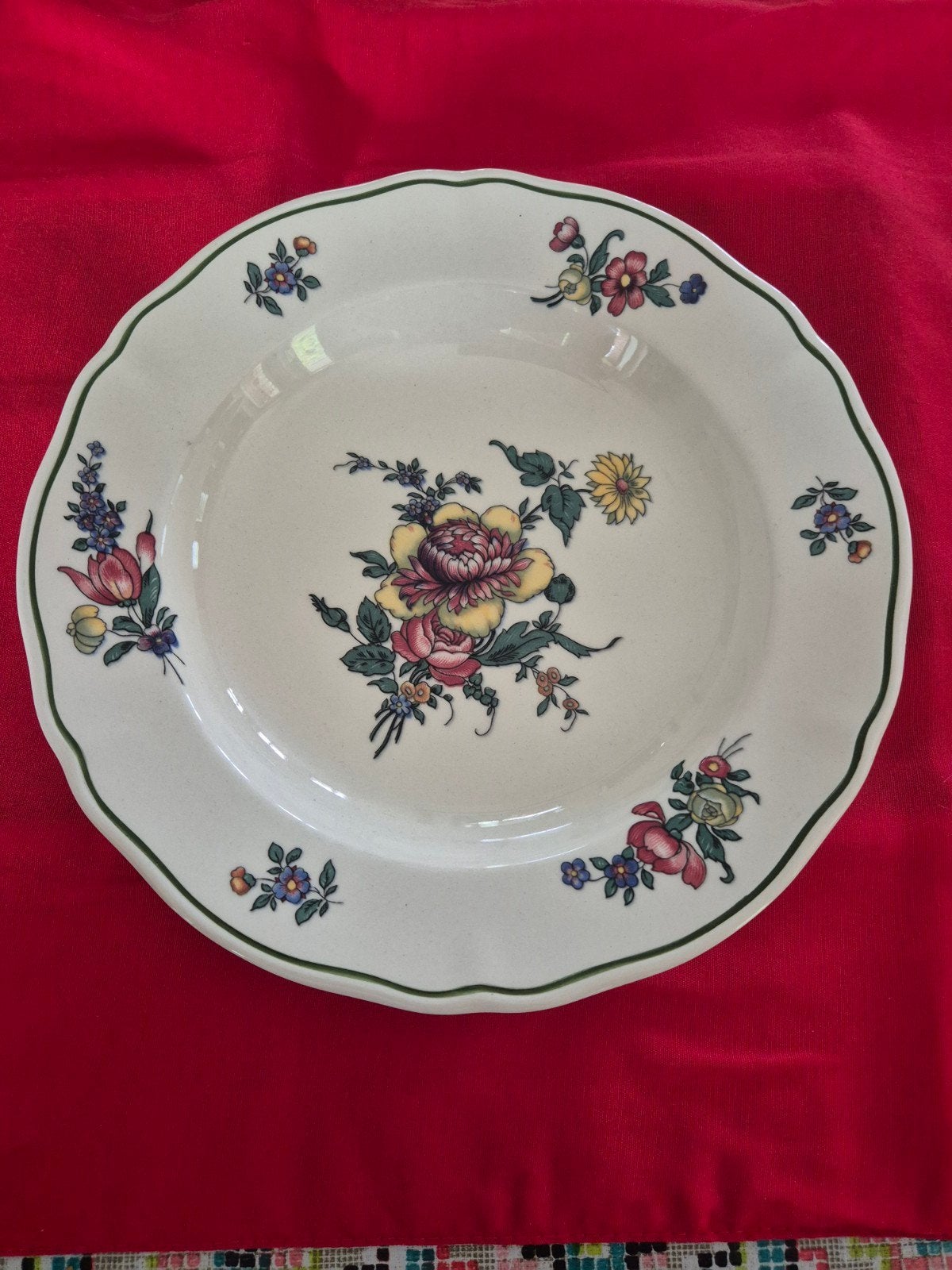 Villeroy & Boch Alt Strassburg bord - Bloemenpatroon, Ophalen of Verzenden, Porselein, Overige stijlen, Bord(en)