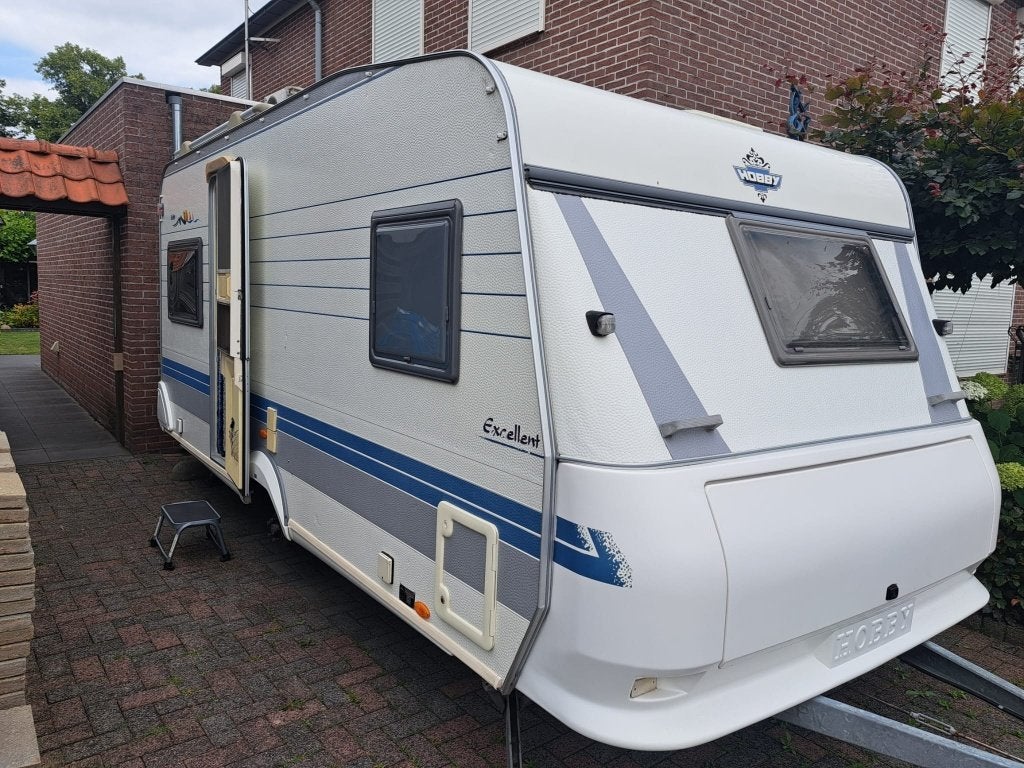 Hobby excellent easy 460 ufe, Caravans en Kamperen, Caravans, Vast bed, Rondzit, Hobby, 750 - 1000 kg