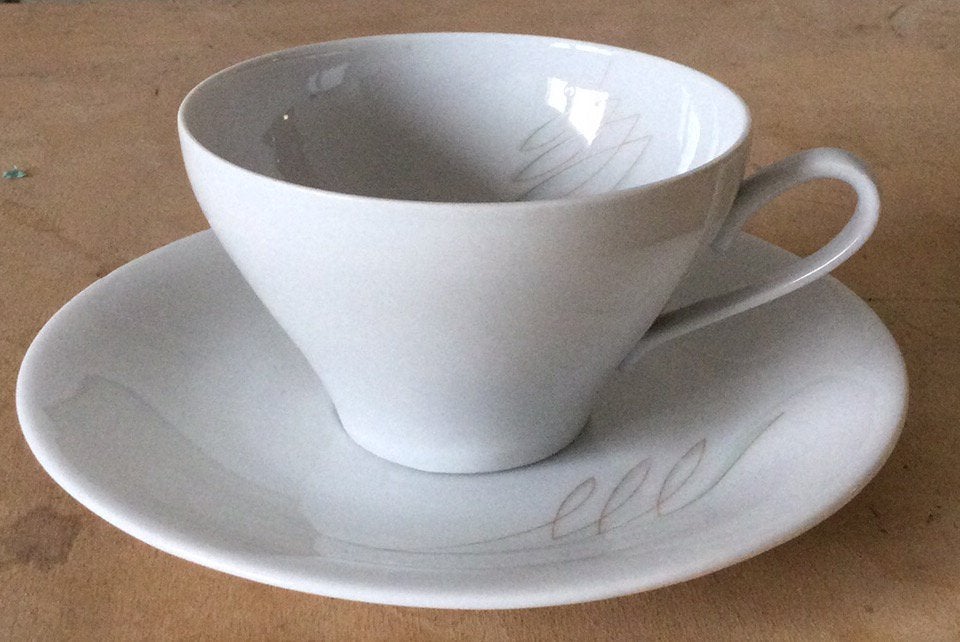 Vintage kop en schotel J.G&H van Germany, Antiek en Kunst, Antiek | Servies los, Ophalen of Verzenden