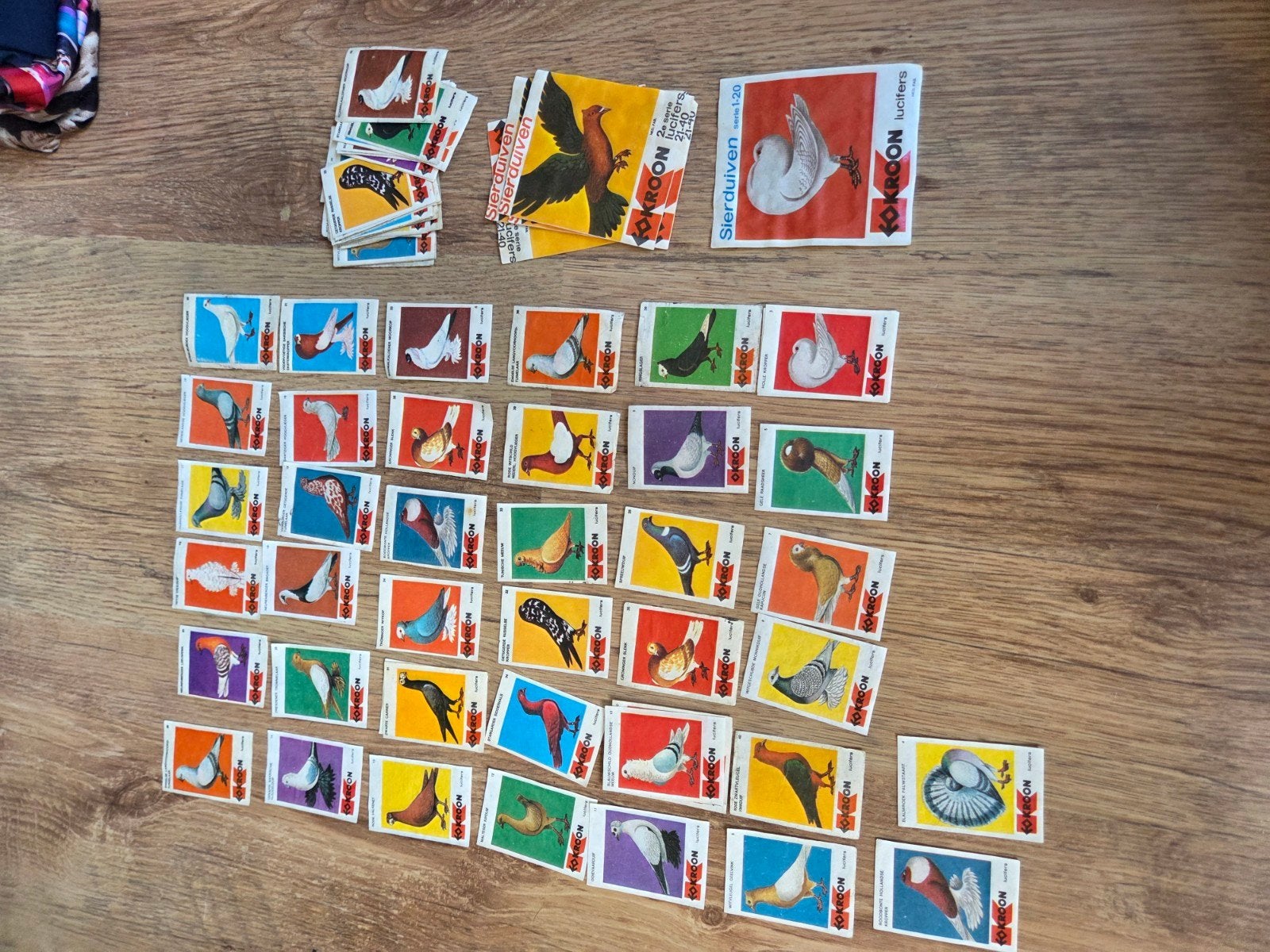 Duiven lucifermerken, Ophalen of Verzenden, Plaatje