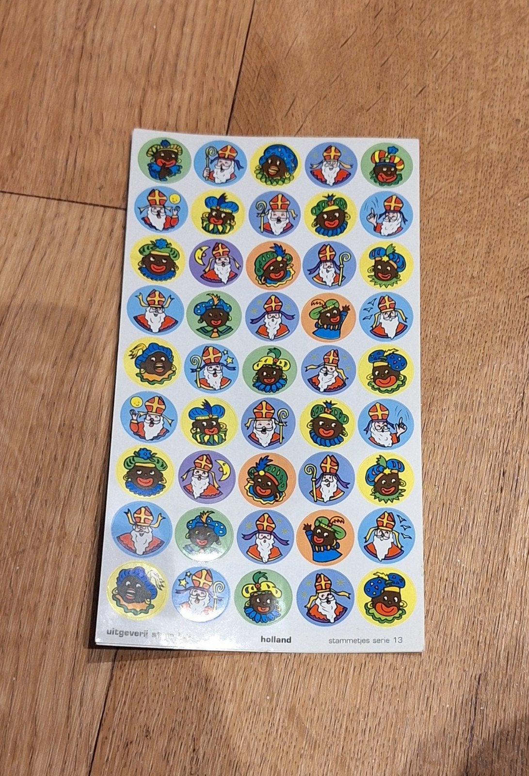 Stammetjes serie 13 Sinterklaas met originele pieten sticker, Verzamelen, Ophalen of Verzenden, Nieuw, Overige typen