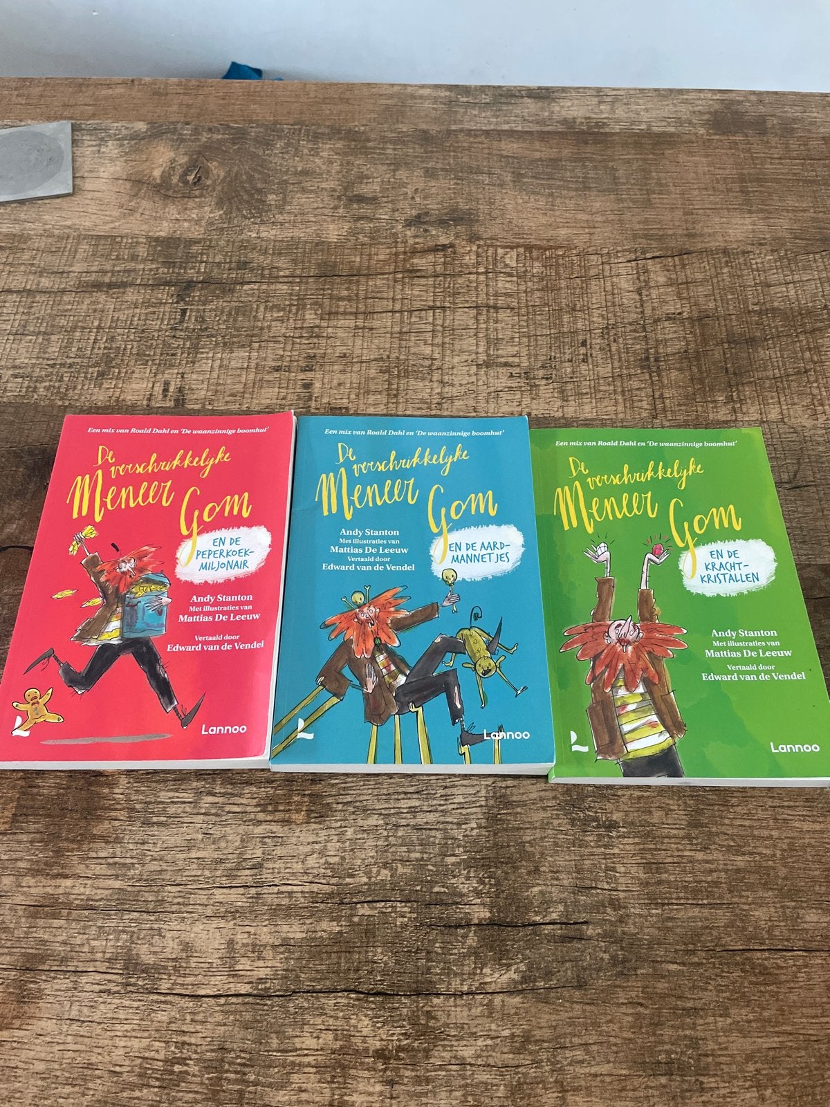 De verschrikkelijke meneer Gom - 3 boeken set, Boeken, Ophalen of Verzenden, Gelezen, Fictie algemeen