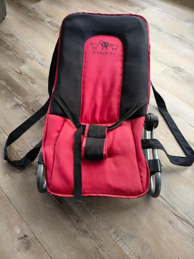 Bambino "wipstoeltje"- Rood/Zwart, Kinderen en Baby's, Kinderstoelen, Ophalen, Gebruikt, Overige typen