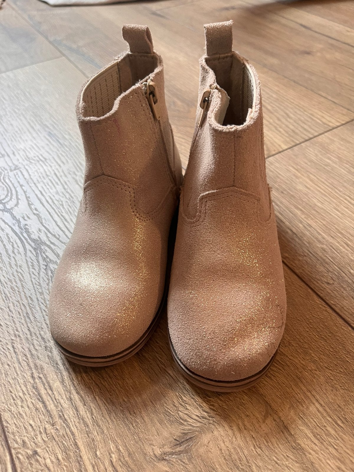 Zomerlaarsjes Zara beige/goud maat 25, Ophalen, Zo goed als nieuw, Meisje, Schoenen