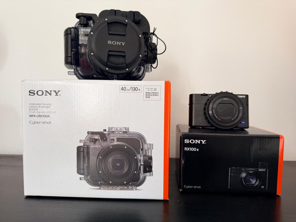 Sony DSC-RX100Va met onderwaterhuis (set), Audio, Tv en Foto, Fotografie | Onderwatercamera's, Ophalen of Verzenden, Zo goed als nieuw