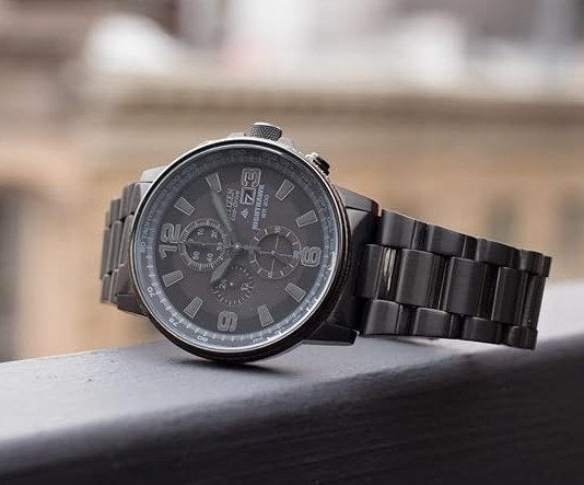 Citizen Nighthawk Men's Eco-Drive Chronograph (CA0295-58E), Ophalen, Staal, Staal, Zo goed als nieuw