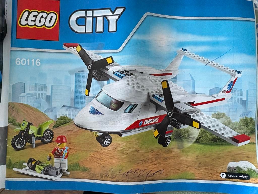 Lego 60116 ambulance vliegtuig - compleet en uit elkaar, Verzenden, Lego, Compleet, Complete set