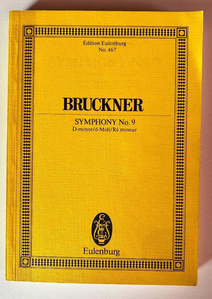Bruckner Ed 467 Ré mineur Symphony No 9, Muziek en Instrumenten, Banjo of Mandoline, Ophalen of Verzenden, Zo goed als nieuw, Artiest of Componist