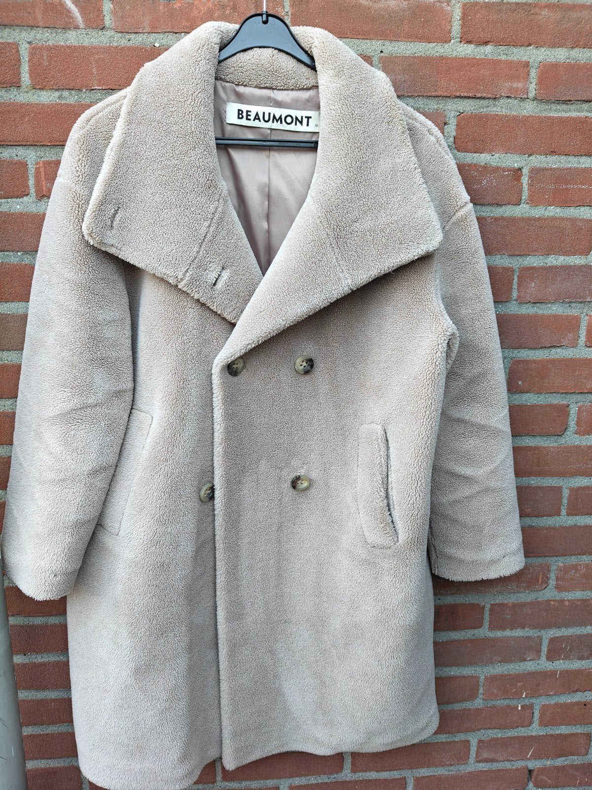 Beaumont Teddy Jas Maat 38, Maat 38/40 (M), Beige, Beaumont, Ophalen of Verzenden
