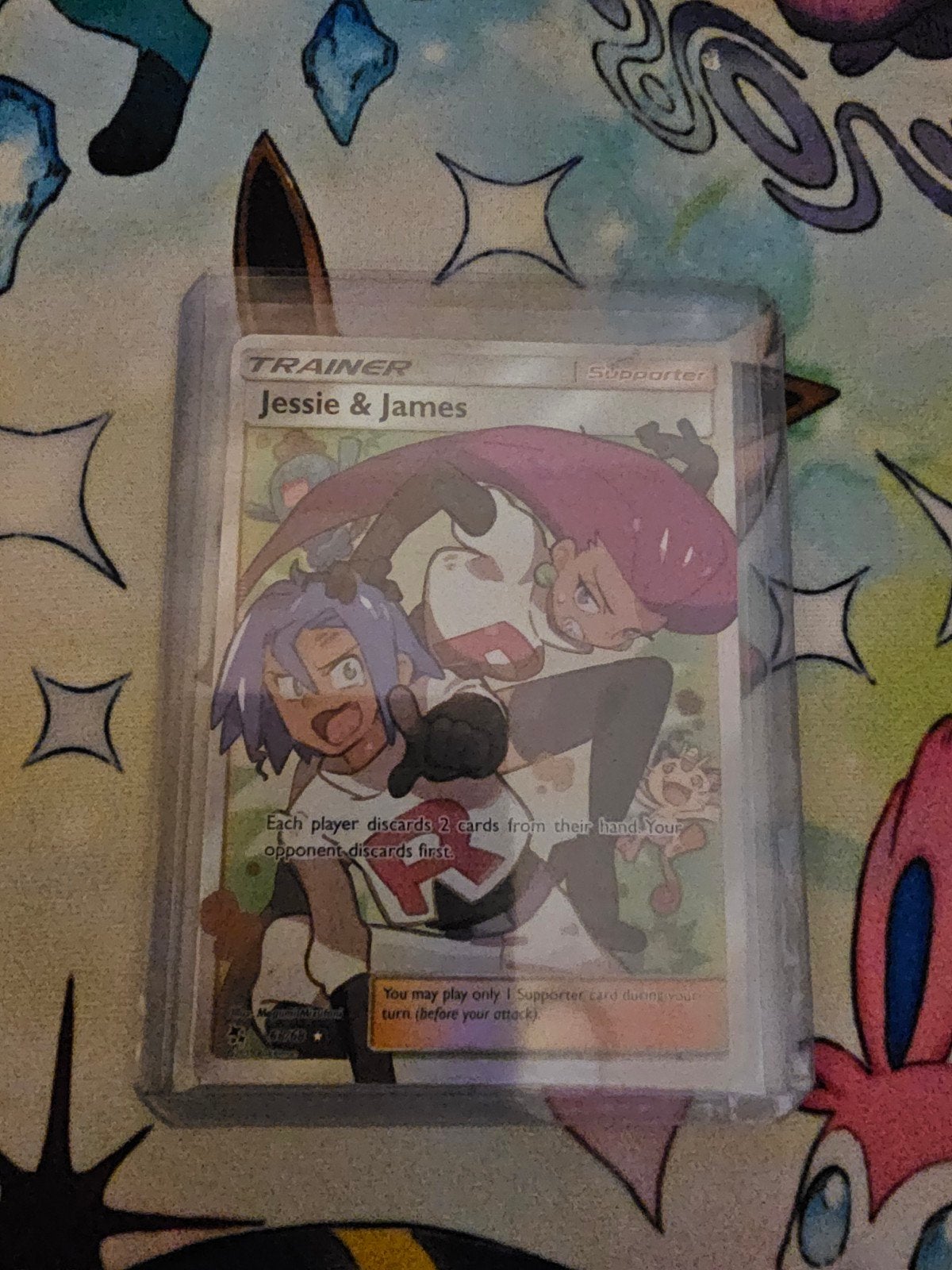 Pokemon Sun&Moon Hidden Fates #68 Jessie&James, Ophalen of Verzenden, Zo goed als nieuw