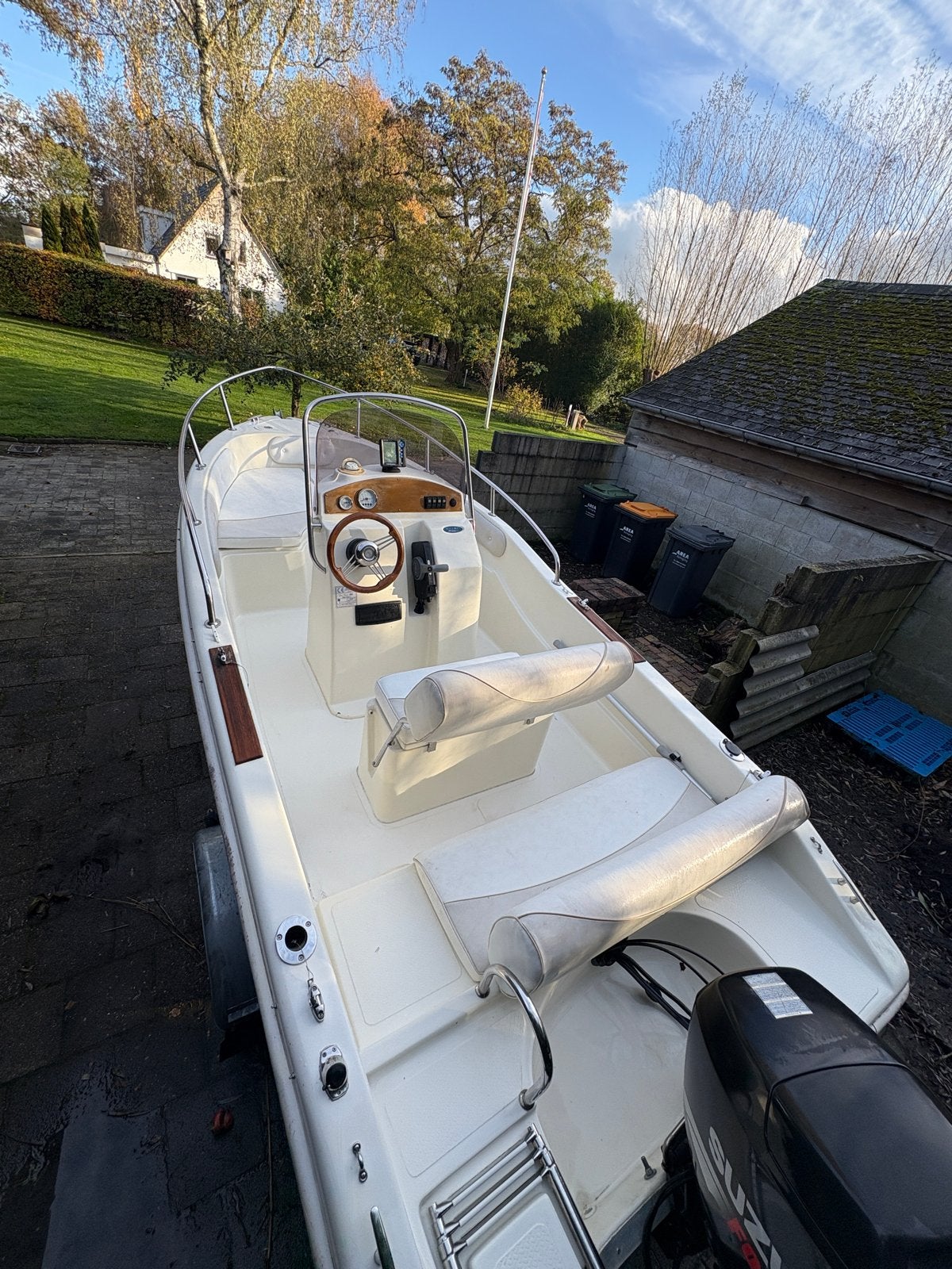 Complete vaarklare Blu&Blu 510 met Suzuki 60 PK + trailer, Ophalen, Gebruikt, 5 m, 2 m