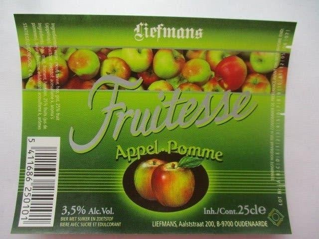 bieretiket Belgie 10-7 (F13) liefmans, Ophalen of Verzenden, Gebruikt, Overige typen, Overige merken