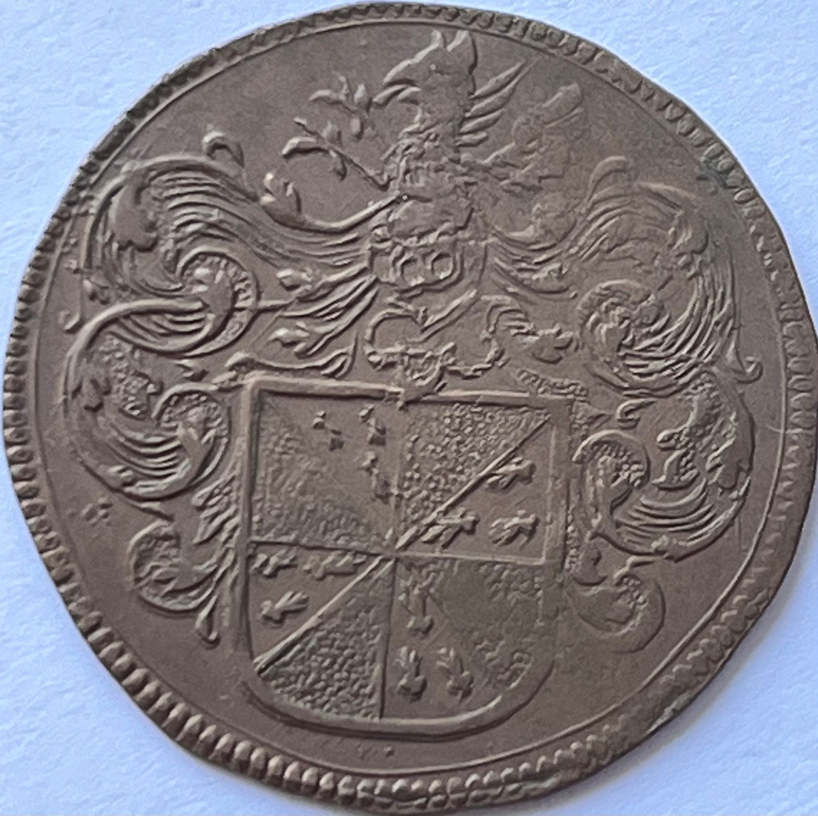 Brussel schitterende rekenpenning 1663, Ophalen of Verzenden, Overige materialen, Nederland