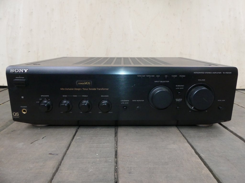Sony eind versterker TA-FE610R 2x80W, Audio, Tv en Foto, Versterkers en Receivers, Ophalen, Gebruikt, Sony, 120 watt of meer