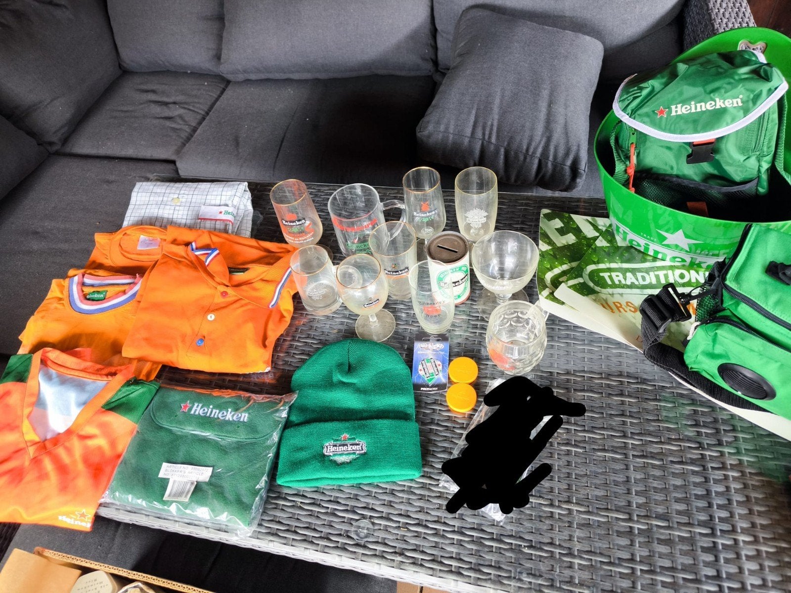 Heineken verzameling, Ophalen, Zo goed als nieuw