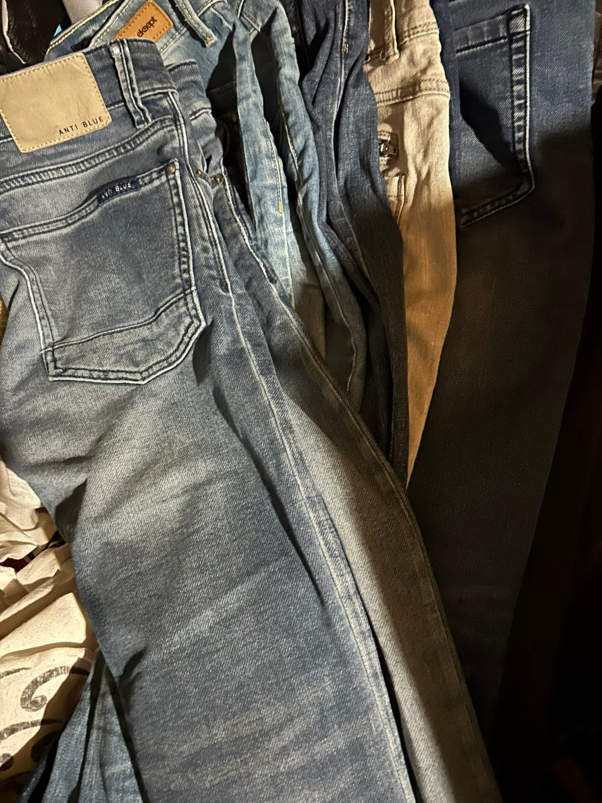 21 Nette jeans mt 164 176 26 27, Ophalen of Verzenden, Zo goed als nieuw, Overige kleuren, Overige jeansmaten