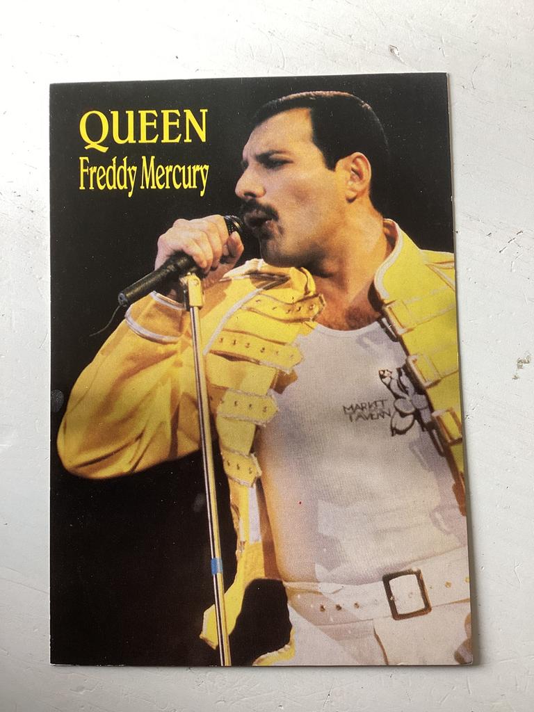 Ansichtkaart Freddy Mercury (Queen), Verzenden, 1980 tot heden, Ongelopen, Sterren en Beroemdheden