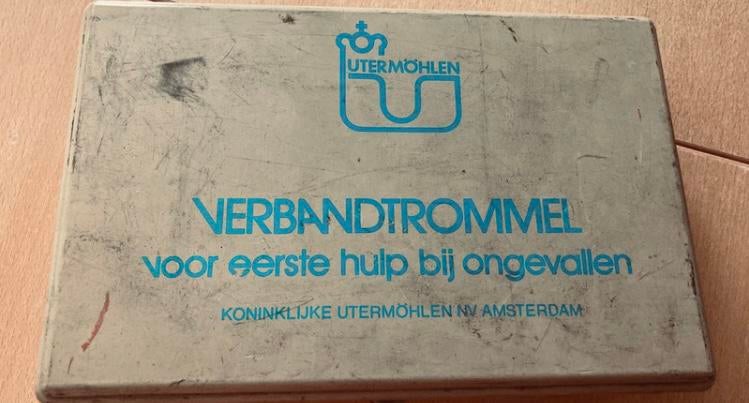 vintage verbandtrommel, Ophalen of Verzenden, Gebruikt