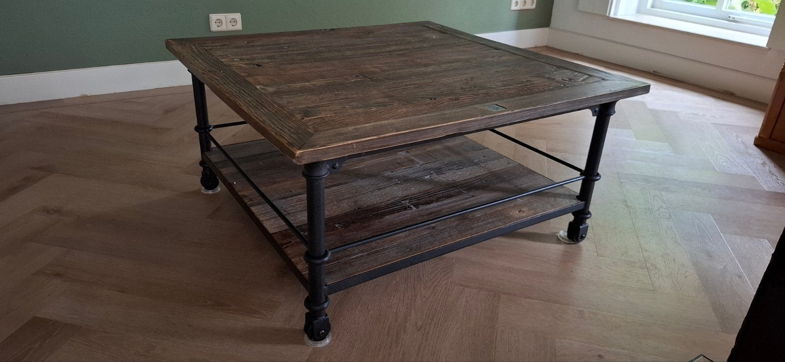 Riviera Maison salontafel 90x90. Industriële stijl, 50 tot 100 cm, Industrieel, riviera maison, Vierkant, 50 tot 100 cm