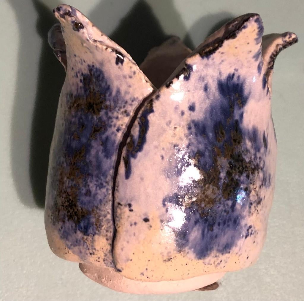 waxinelichthouder handmade tulp, Ophalen of Verzenden