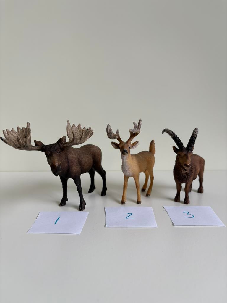 Schleich dieren - allerlei diersoorten, Ophalen of Verzenden, Zo goed als nieuw, Wild dier, Beeldje of Figuurtje