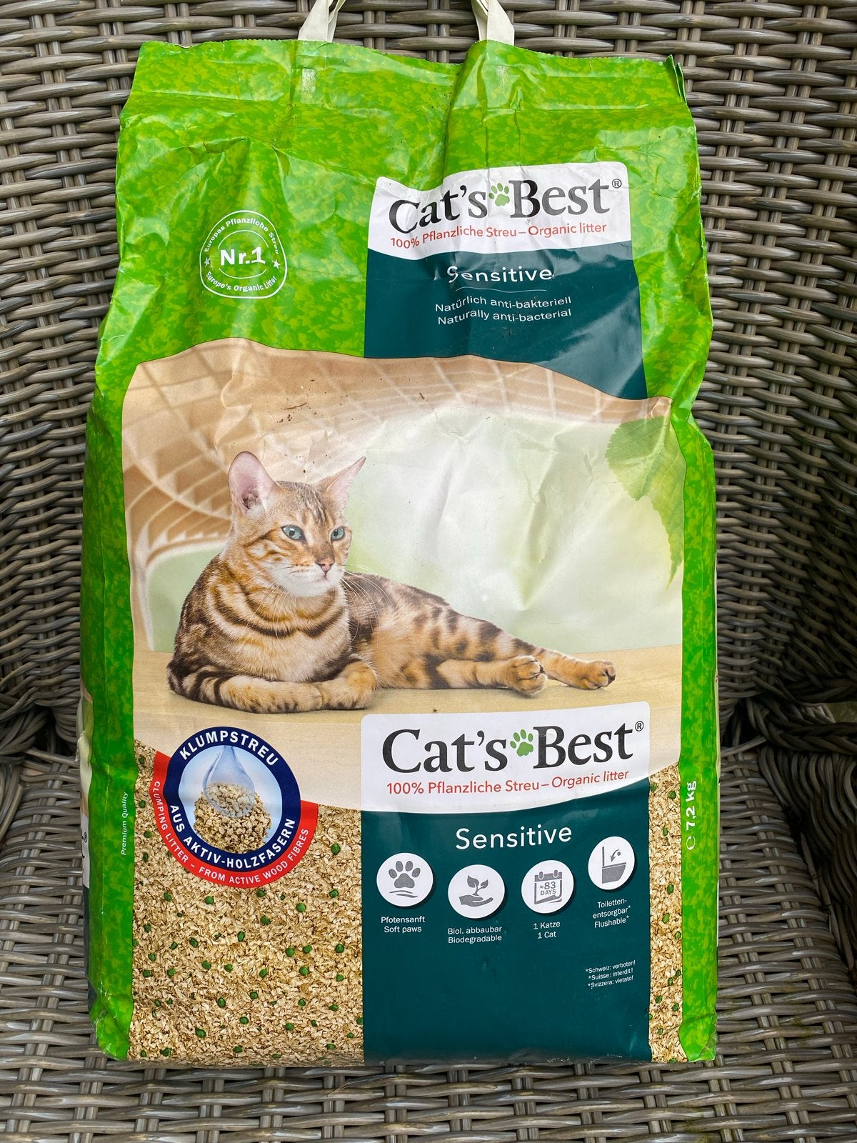 Kattenbakvulling Cat’s Best type Sensitive 20L (5 zakken), Ophalen, Nieuw