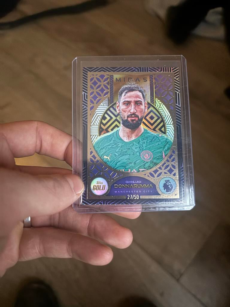 Topps Gold Donnarumma Midas /50 Voetbalkaart, Verzamelen, Sportartikelen en Voetbal, Ophalen of Verzenden, Zo goed als nieuw, Buitenlandse clubs