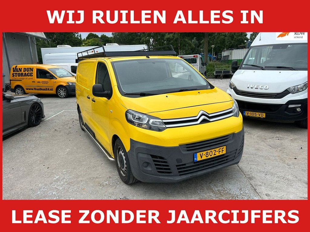 Citroen Jumpy 1.6 BlueHDI 95 Comfort 3 pers airco, Voorwielaandrijving, Stof, Euro 6, Citroën