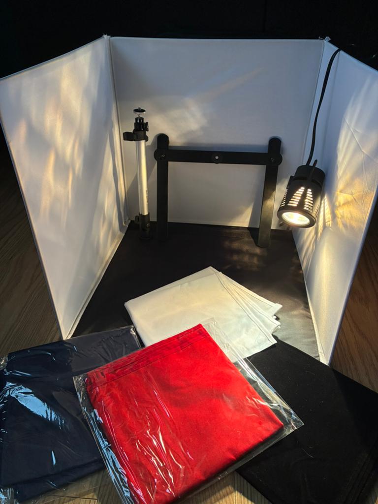 Konig portable fotostudio 40x40x40cm, Ophalen, Zo goed als nieuw, Complete fotostudio